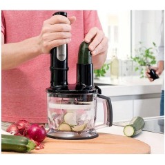 Braun Multiquick 7 MQ 7075X Immersion Blender Premium - Sleek Black & Brushed Stainless Steel for Effortless Blending!